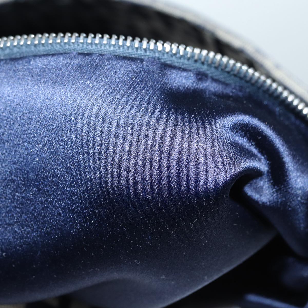 FENDI Zucchino Canvas Mamma bucket Hand Bag Navy89278