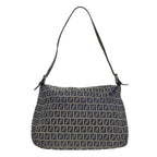 FENDI Zucchino Canvas Mamma bucket Hand Bag Navy89278