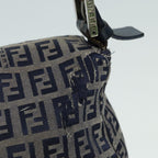 FENDI Zucchino Canvas Mamma bucket Hand Bag Navy89278