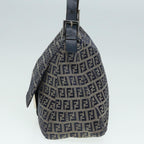 FENDI Zucchino Canvas Mamma bucket Hand Bag Navy89278