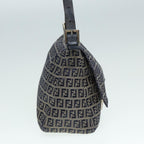 FENDI Zucchino Canvas Mamma bucket Hand Bag Navy89278