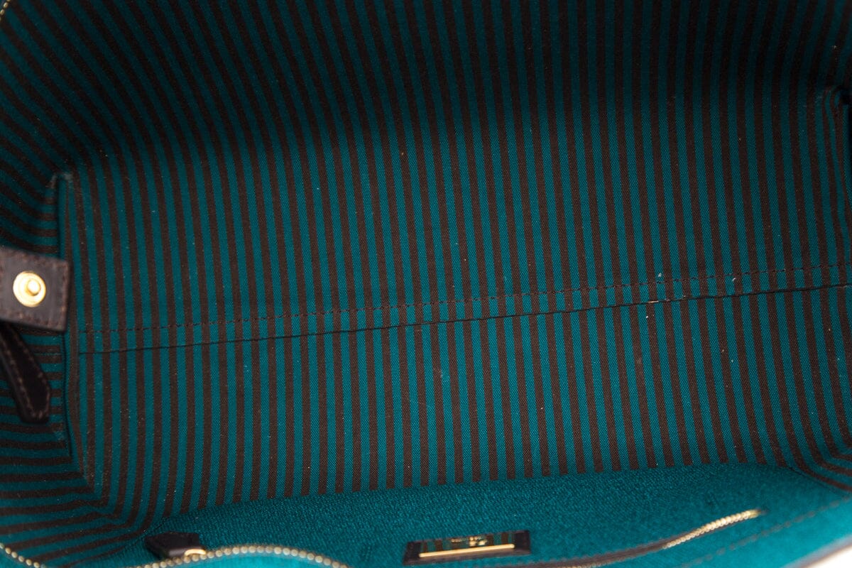 Fendi Brown Canvas Monogram Zucca Print Tote