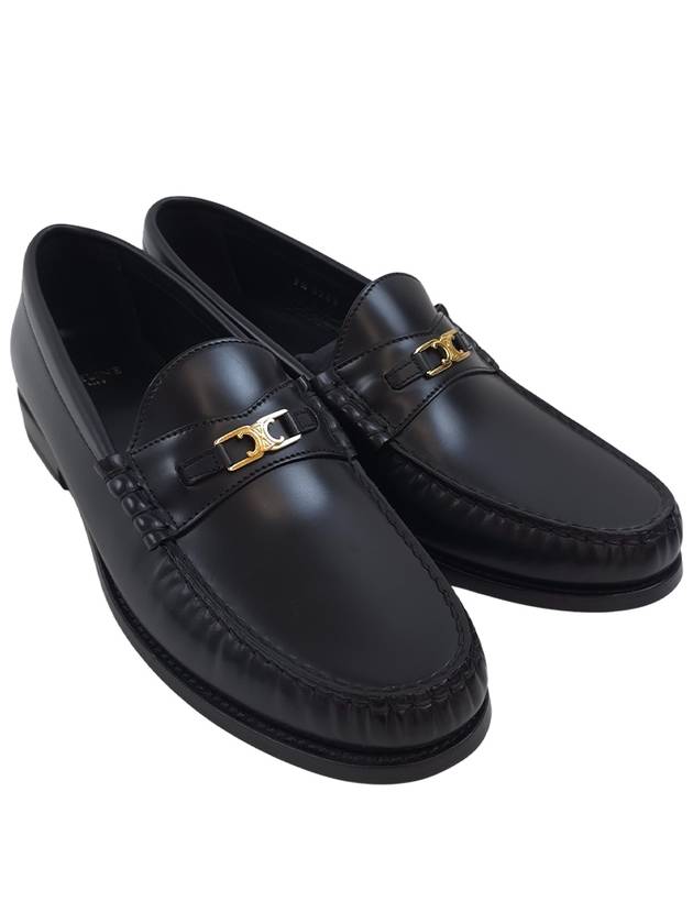 CELINE Luco Triomphe Loafers Black