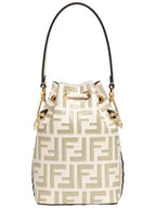 Fendi Mon Tresor Small Bucket Bag Beige