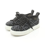 FENDI Zucca Sneakers Fabric Gray Black