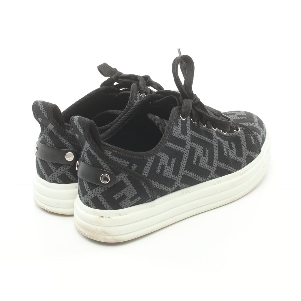 FENDI Zucca Sneakers Fabric Gray Black