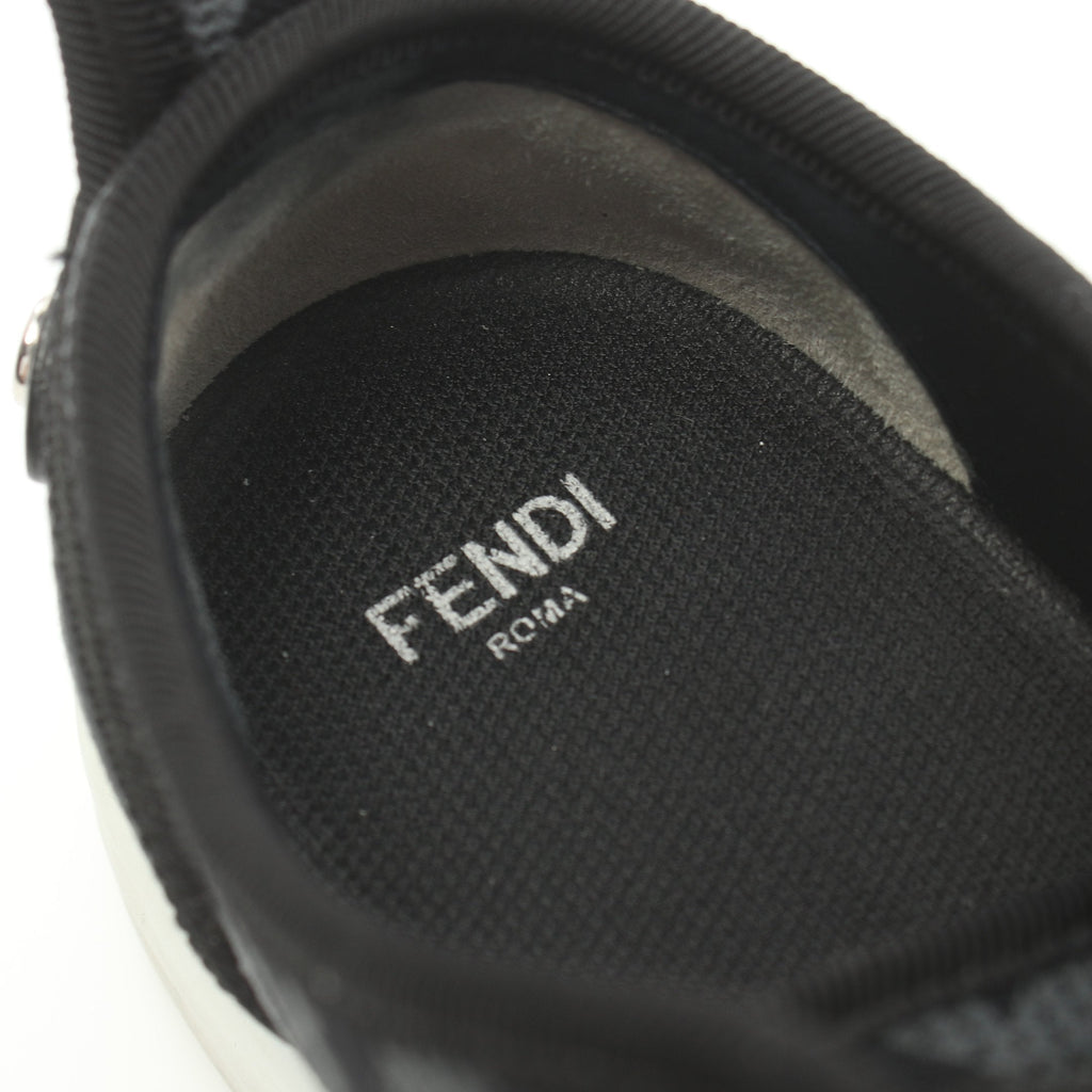 FENDI Zucca Sneakers Fabric Gray Black
