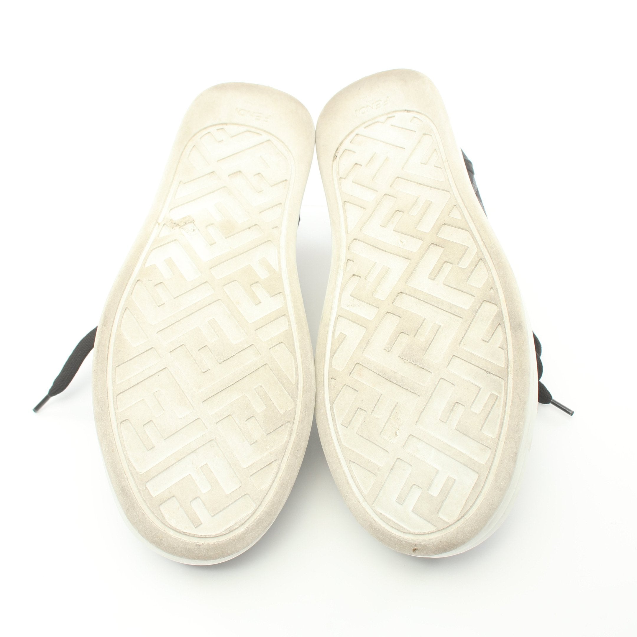 FENDI Zucca Sneakers Fabric Gray Black