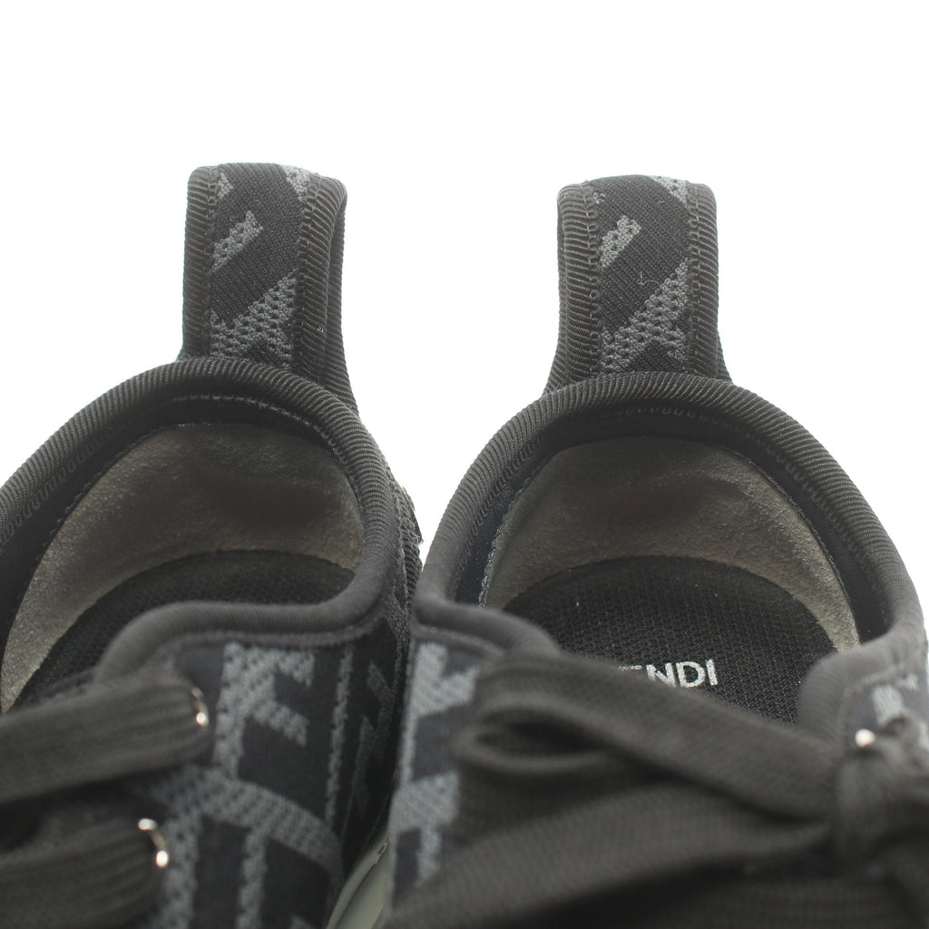 FENDI Zucca Sneakers Fabric Gray Black