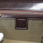 FENDI Zucca Canvas Mamma Baguette Shoulder Bag Gold Black Brown89560