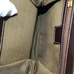 FENDI Zucca Canvas Mamma Baguette Shoulder Bag Gold Black Brown89560