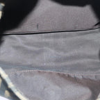 FENDI Zucca Canvas Mamma Baguette Shoulder Bag Brown Black gold89599