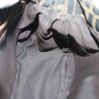 FENDI Zucca Canvas Mamma Baguette Shoulder Bag Brown Black gold89599