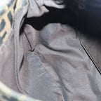 FENDI Zucca Canvas Mamma Baguette Shoulder Bag Brown Black gold89599