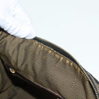 FENDI Zucca Canvas Hand Bag 2way Brown Black gold89813