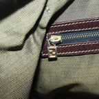 FENDI Zucca Canvas Hand Bag 2way Brown Black gold89813