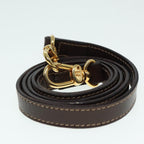 FENDI Zucca Canvas Hand Bag 2way Brown Black gold89813