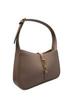 SAINT LAURENT- Le 5 A 7 Hobo Bag in Taupe
