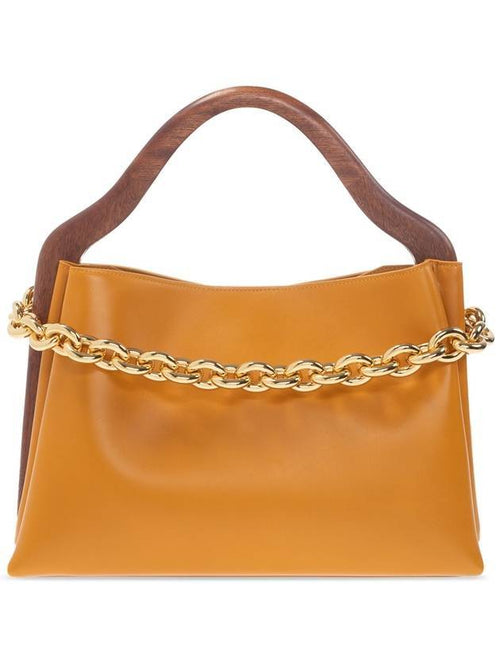 Bottega Veneta Mount Small Leather Tote Bag Yellow