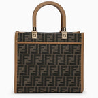 FENDI Mini Jacquard Sunshine Top Handle Handbag