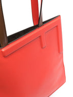 FENDI Medium Leather Color-Block Tote Handbag