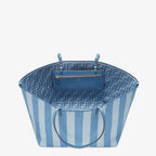 FENDI Large Roll Striped Tote Handbag