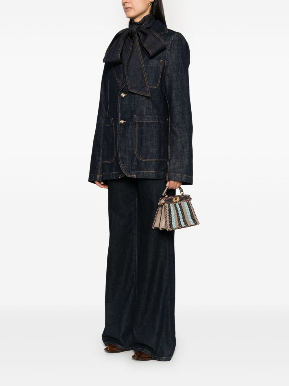 FENDI Mini Peekaboo ISeeU Handbag