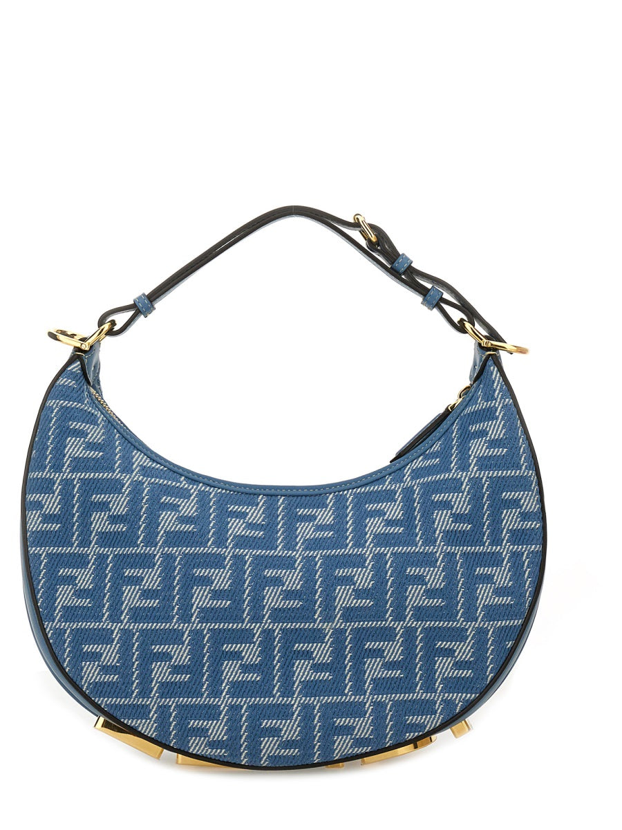 FENDI Cotton Blend Mini Shoulder Handbag