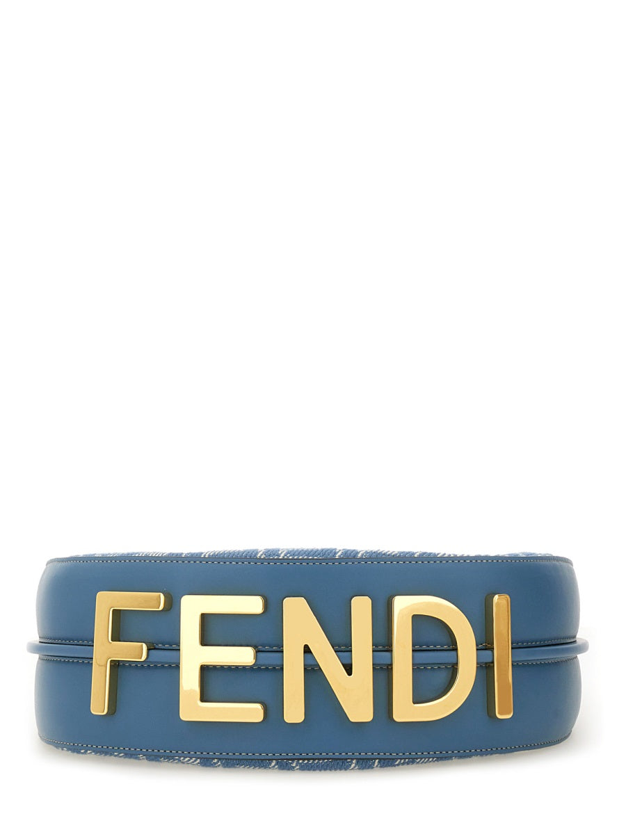 FENDI Cotton Blend Mini Shoulder Handbag