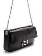 FENDI Large Leather Shoulder Handbag