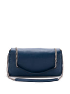 FENDI Large Leather Shoulder Handbag with Chain Link Strap