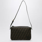 Fendi Simply Fendi Medium Bag In Brown Ff Jacquard Fabric Women