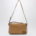 Fendi Simply Fendi Medium Beige Leather Bag Women