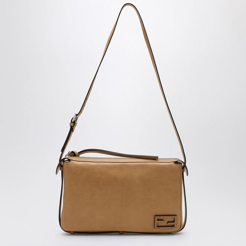 Fendi Simply Fendi Medium Beige Leather Bag Women