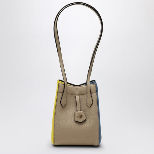 Fendi Origami Mini Convertible Bag In Beige Leather Women