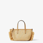 FENDI Mini Roll Straw Tote