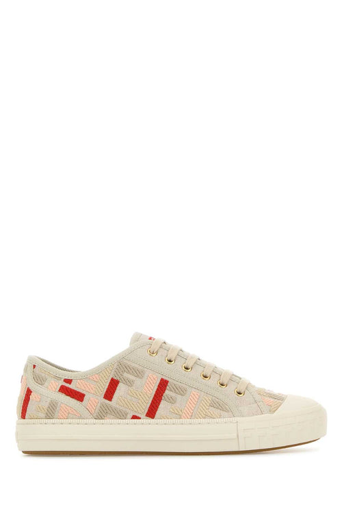 FENDI Embroidered Canvas Domino Sneaker for Women - Spring/Summer 2025