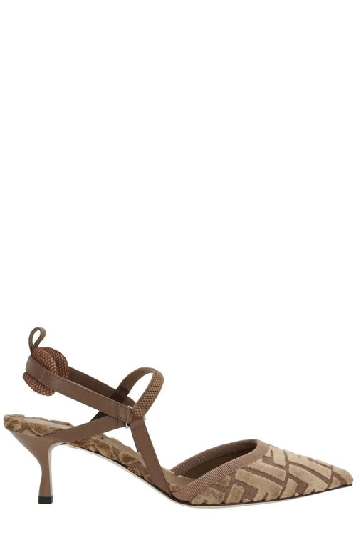 FENDI Kitten Heel Velvet Pumps - Women’s FW24
