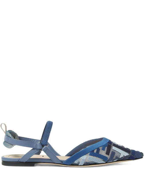 FENDI Lite Slingback Ballet Flats
