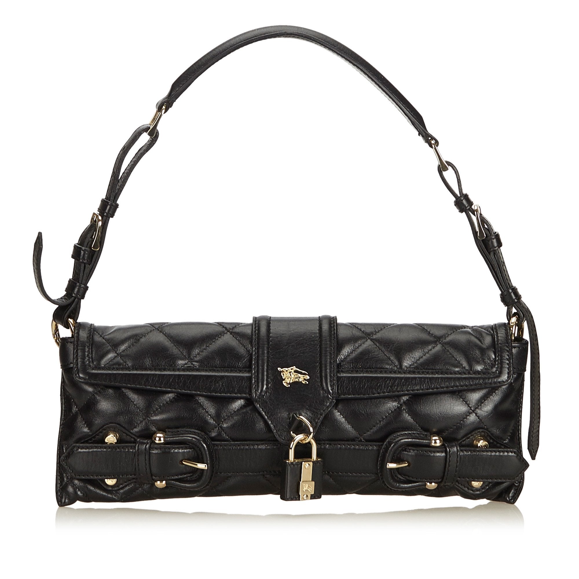 Pre-Loved Burberry Black Others Leather Quilted Baguette United Kingdom