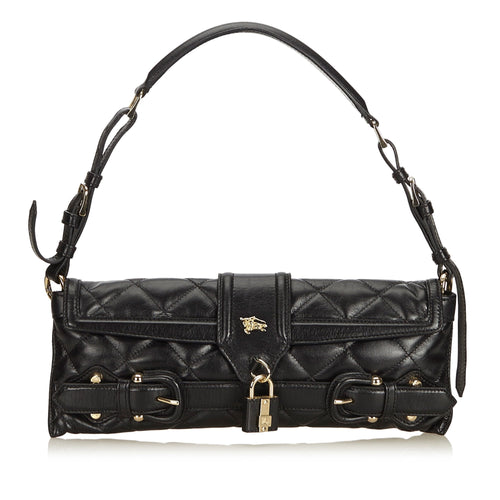 Pre-Loved Burberry Black Others Leather Quilted Baguette United Kingdom