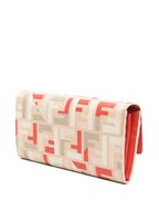 FENDI Mini Fabric Continental Pouch Handbag with Chain