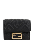 FENDI Mini Nappa Leather Baguette Trifold Wallet