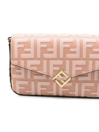 FENDI Mini Monogram Wallet with Gold Chain