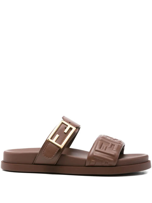 FENDI Double-Band Slide Sandals for Women