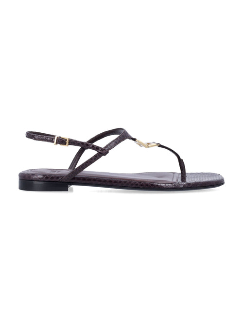 FENDI Foldable Ayers Leather Flip-Flops - Size 8
