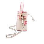 Fendi Mon Tresor Mini White Embroided Canvas