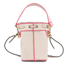 Fendi Mon Tresor Mini White Embroided Canvas