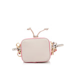 Fendi Mon Tresor Mini White Embroided Canvas