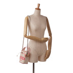 Fendi Mon Tresor Mini White Embroided Canvas